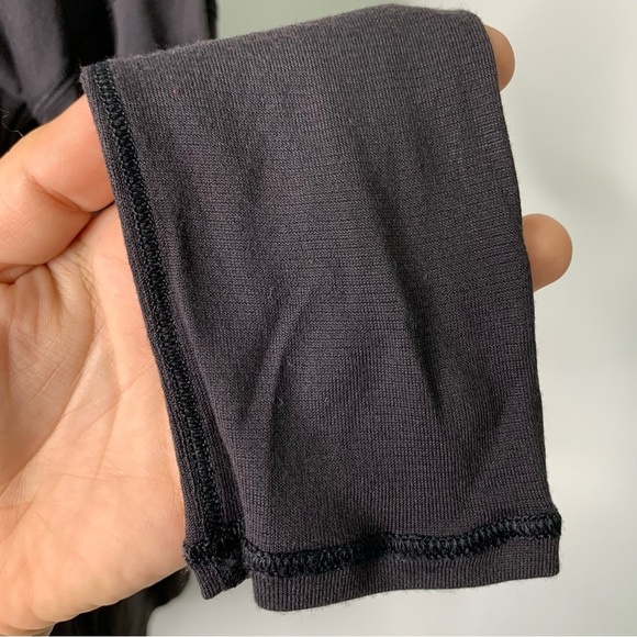 Lululemon Women's Black To The Point Long Sleeve Cotton Shirt Size 6 - Picture 5 of 12